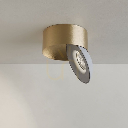 Skontrolujte Stropný LED reflektor s.luce Santa Neo zlatý, otočný, stmievateľný, 11 W, 4000 K