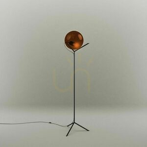 Podlahová lampa s.luce Orb zlatá sklenená guľa 170 cm small 7