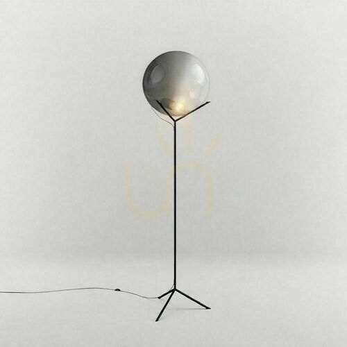 Skontrolujte Podlahová lampa s.luce Orb dymové sklo 175 cm