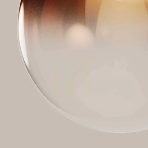 Stojacia lampa s.luce Orb Poseidon, medený prechod, sklenená guľa Ø50 cm, 180 cm small 0