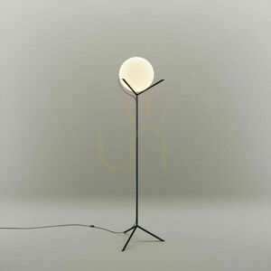 Stojacia lampa s.luce Orb Poseidon dymová guľa 30 cm E27 170 cm small 5