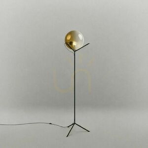 Stojacia lampa s.luce Orb Poseidon hnedá sklenená guľa E27 170 cm small 10