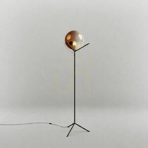 Stojacia lampa s.luce Orb Poseidon hnedá sklenená guľa E27 170 cm small 11