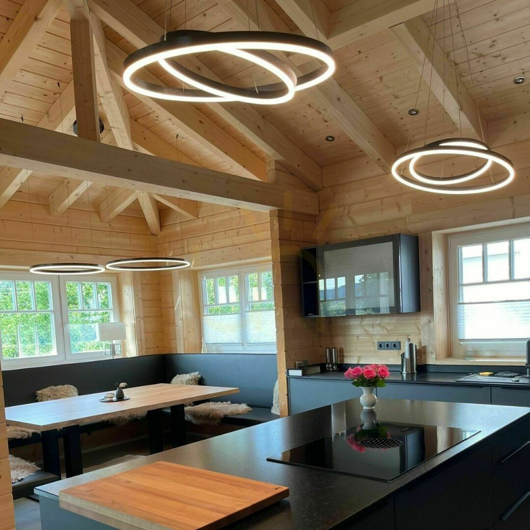 Displej Závesné svietidlo s.luce Ring LED biele 2-plameňové kruhové 120 cm Závesné svietidlo s.luce Ring LED biele 2-plameňové kruhové 120 cm