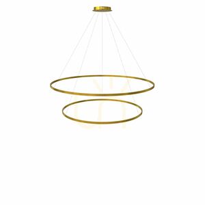 Závesné svietidlo s.luce Ring LED čierne 2 svetlá stmievač 3000 K small 12
