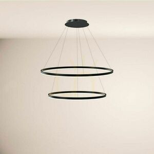 Závesné svietidlo s.luce Ring LED 2-plameňové biele 60/40 cm small 9