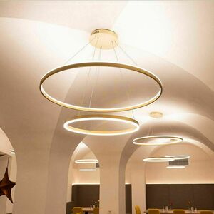 Závesné svietidlo s.luce Ring LED 2-plameňové biele 60/40 cm small 0