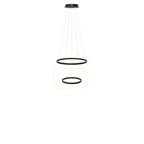 Skontrolujte Závesné svietidlo s.luce Ring LED čierne 2x 60/40 cm stmievateľné