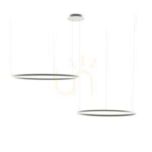 Závesné svietidlo s.luce Ring LED excentrické zlaté 2 svetlá small 13
