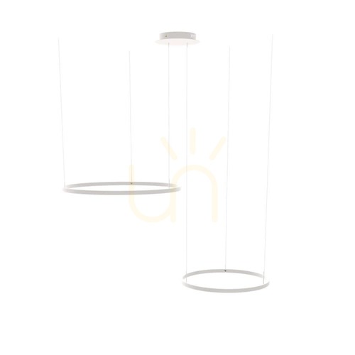 Skontrolujte Závesné LED svietidlo s.luce Ring biele 2x80 cm, stmievateľné
