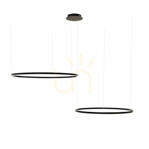 Závesné svietidlo s.luce Ring LED biele 2-plameňové excentrické small 10