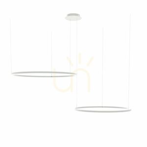 Závesné LED svietidlo s.luce Ring strieborné 2-plameňové 120 cm small 11