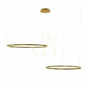 Závesné LED svietidlo s.luce Ring strieborné 2-plameňové 120 cm small 12