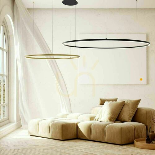 Skontrolujte Závesné LED svietidlo s.luce Ring strieborné 2-plameňové 120 cm