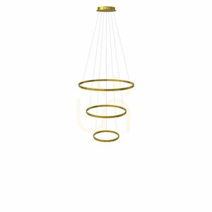 Závesné svietidlo s.luce Ring LED 3-ramenné zlaté nastaviteľné stmievateľné small 11