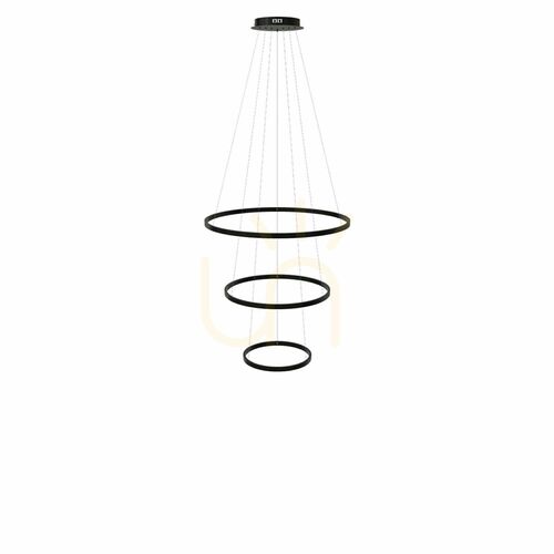 Skontrolujte Závesné svietidlo s.luce Ring LED 3 čierne 3000 K kruhové minimalistické