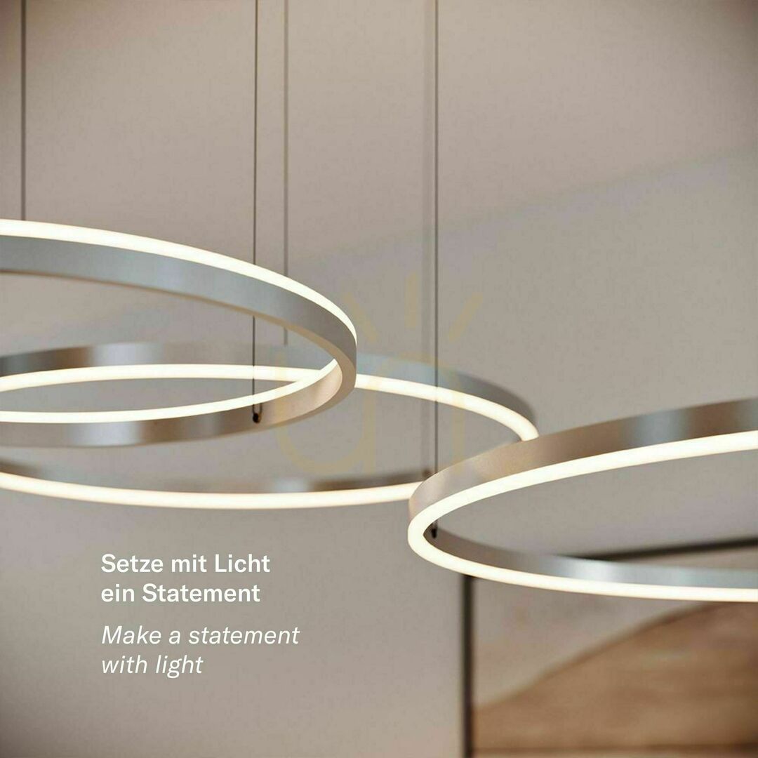 vyhliadka Luster s.luce Ring LED 3-plameňový zlatý stmievateľný Ø80 cm Luster s.luce Ring LED 3-plameňový zlatý stmievateľný Ø80 cm