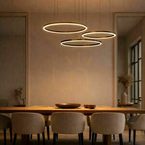 Luster s.luce Ring LED 3-žiarový biely kruhový závesný svietidlo small 6