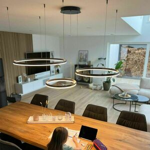 Luster s.luce Ring LED 3-žiarový biely kruhový závesný svietidlo small 9