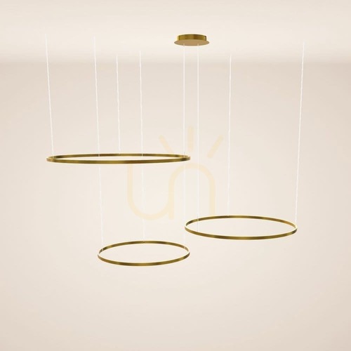 Skontrolujte Luster s.luce Ring LED zlatý 3-žiarový kruhový stmievateľný