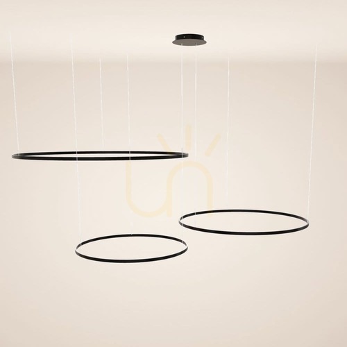 Skontrolujte Luster s.luce Ring LED čierny 3-žiarový stmievateľný 3000 K