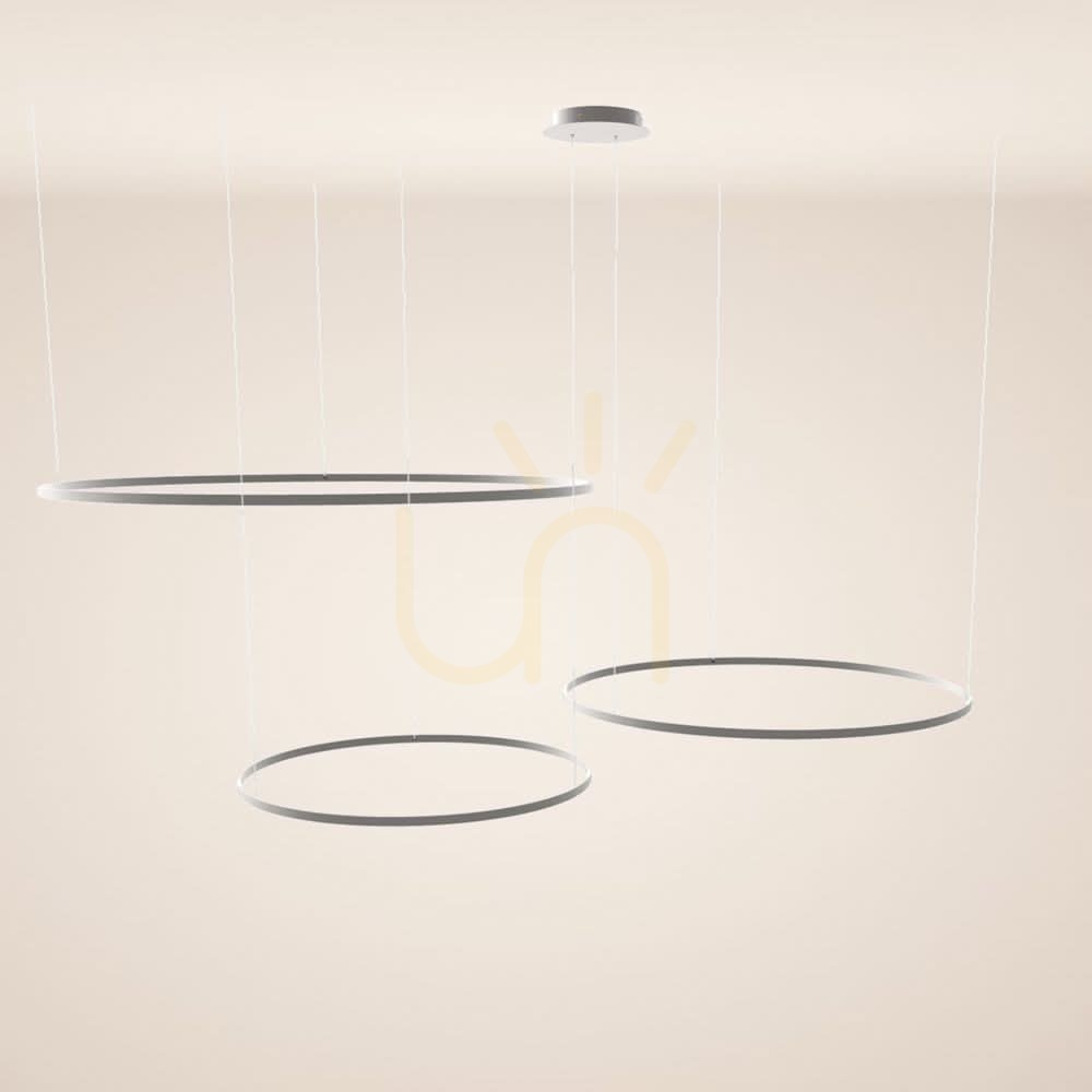 Skontrolujte Luster s.luce Ring LED 3-žiarový strieborný excentrický závesný dimmable Luster s.luce Ring LED 3-žiarový strieborný excentrický závesný dimmable