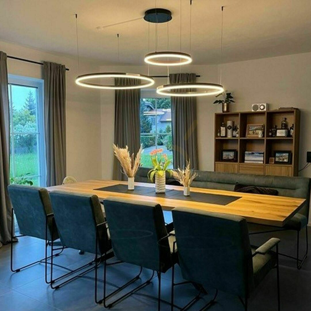 Skontrolujte Luster s.luce Ring LED 3-plamienkový čierny, nastaviteľný, stmievateľný Luster s.luce Ring LED 3-plamienkový čierny, nastaviteľný, stmievateľný
