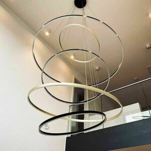 Lustre s.luce Ring LED zlatý 5-plameňový stmievateľný small 10