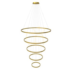 Luster s.luce Ring LED zlatý 5-kruhový stmievateľný 120 cm small 15