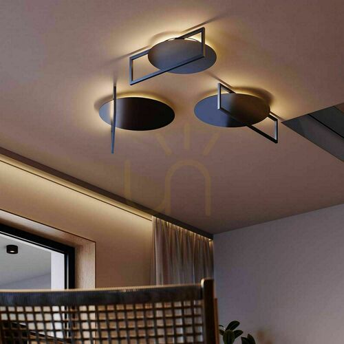 Skontrolujte Prisadené stropné LED svietidlo s.luce Artus zlaté 40 cm 36 W