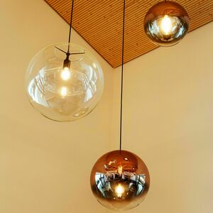 Luster s.luce Orb 3-ramenný čierny sklo kov E27 LED stmievateľný small 6