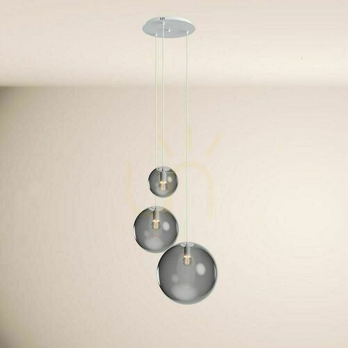 Skontrolujte Luster s.luce Orb 3-ramenný biely sklo kov E27 stmievateľný