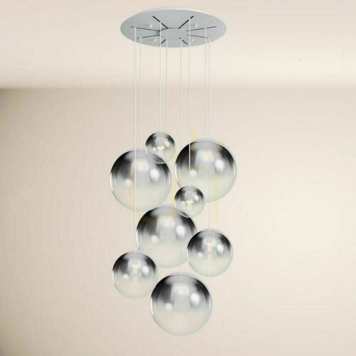 Skontrolujte Luster s.luce Orb 8-ramenný biely sklo/kov, moderný, E27, stmievateľný