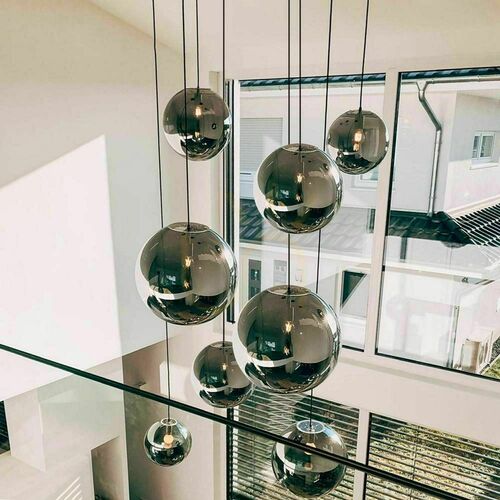 Skontrolujte Luster s.luce Orb 8-ramenný modulárny medený sklo kov Ø50 cm