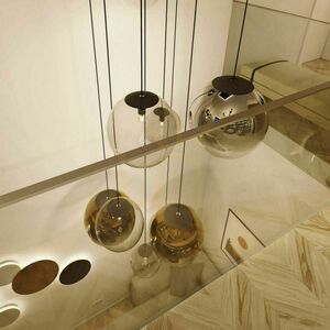 Luster s.luce Orb zlatý 8-ramenný modulárny sklenený moderný small 11