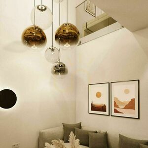 Luster s.luce Orb zlatý 8-ramenný modulárny sklenený moderný small 6