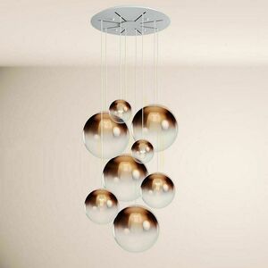 Luster s.luce Orb 8-ramenný modulárny medený sklenený moderný 1 Luster s.luce Orb 8-ramenný modulárny medený sklenený moderný small 1