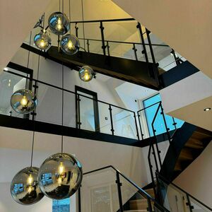 Luster s.luce Orb 8-ramenný modulárny medený sklenený moderný small 4