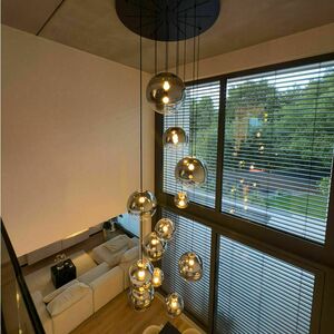 Luster s.luce Orb 12-plameňový zlatý sklo kov modulárny small 0