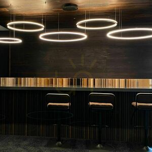 Závesné LED svietidlo s.luce Ring 5-svetelné excentrické biele Ø 120/100/80/60/40 cm small 7