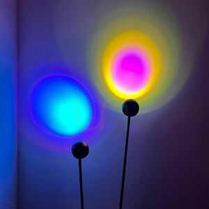 Stojacia LED lampa s.luce Beam čierna 2-žiarová 145 cm dotykový stmievač small 8
