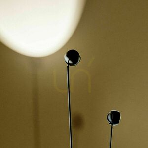 Stojacia LED lampa s.luce Beam čierna 2-žiarová 145 cm dotykový stmievač small 9