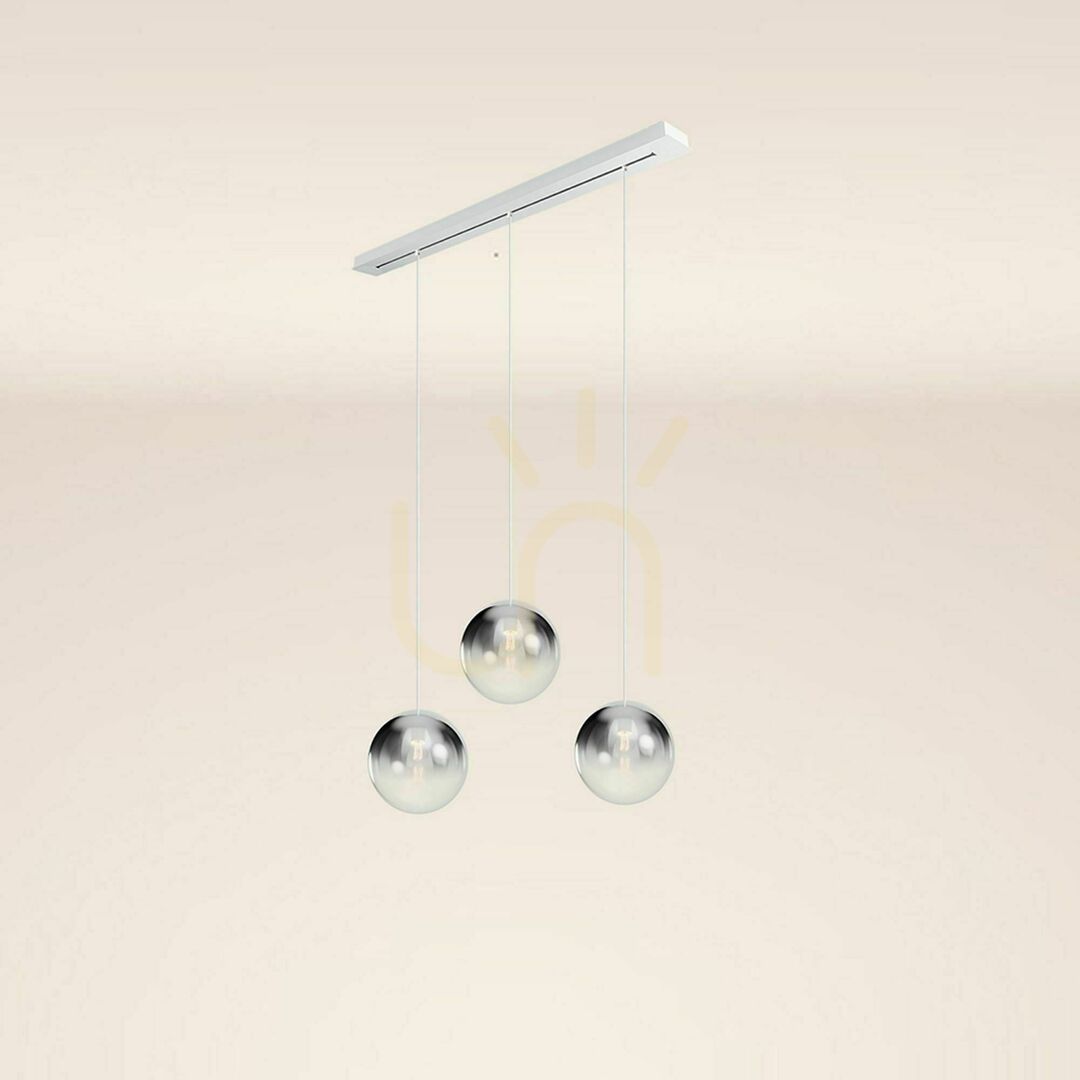 Šou Luster s.luce Orb biely sklo kov 3x E27 Ø30 cm Luster s.luce Orb biely sklo kov 3x E27 Ø30 cm