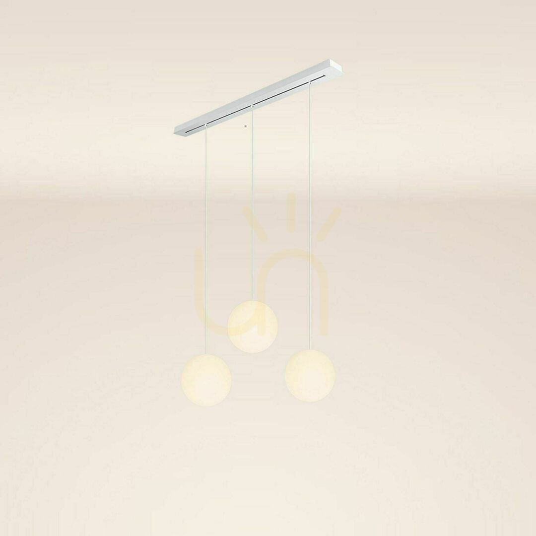 Náhľad Luster s.luce Orb 3x E27 sklo kov Ø 30 cm, pre jedáleň Luster s.luce Orb 3x E27 sklo kov Ø 30 cm, pre jedáleň