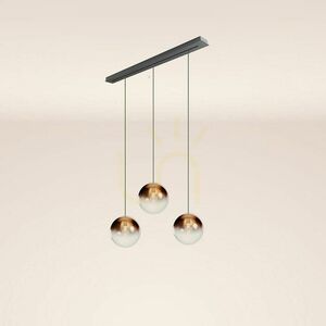 Lustre s.luce Orb zlaté sklo 3x E27 Ø 30 cm, 150 cm kábel small 9