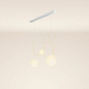 Luster s.luce Orb biely 3x E27 sklo/kov pre jedáleň Ø 20/30/40 cm small 14