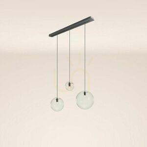 Luster s.luce Orb biely 3x E27 sklo/kov pre jedáleň Ø 20/30/40 cm small 4