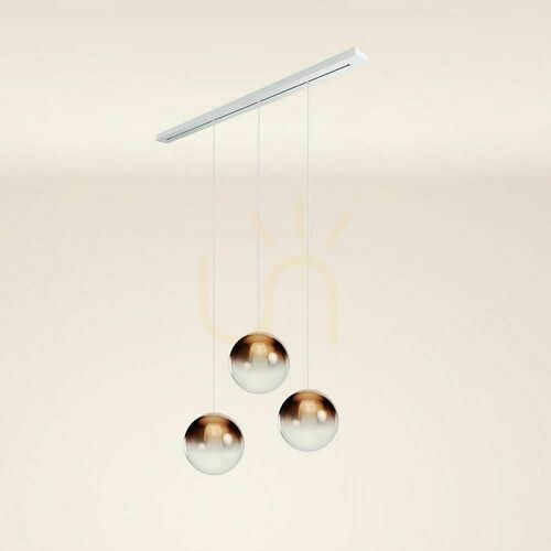 Skontrolujte Luster s.luce Orb medený sklo 3-plameňový Ø 40 cm
