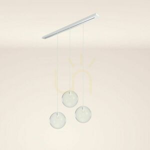 Luster s.luce Orb 3-ramenný dymové sklo kov Ø40 cm E27 stmievateľný small 11