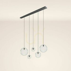Luster s.luce Orb 5-plameňový zlatý sklo kov do jedálne 160 cm small 12